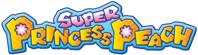 Super Princess Peach title screen for Nintendo DS